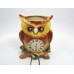 Vintage Napco by Giftcraft Owl Clock Wall Pocket, #103476   122922728727